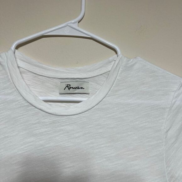 Rowan Tyler Slub Tee White Short Sleeve Shirt XS Women - Picture 3 of 10